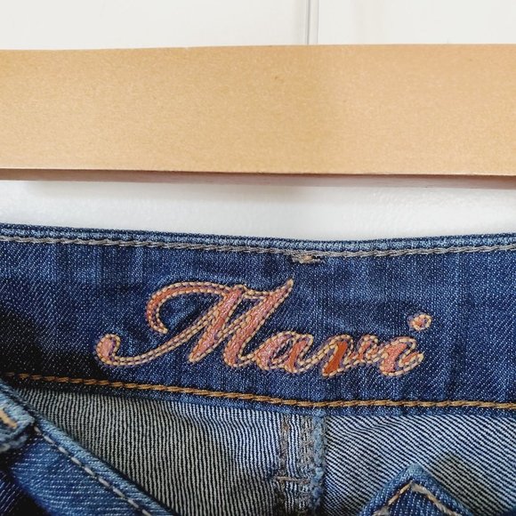 Mavi Jeans Amber Bell Bottom Retro Cropped Flare Low Rise Blue 28 - Picture 8 of 13